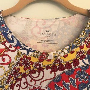 Colorful Talbots Top - Size P (XS)